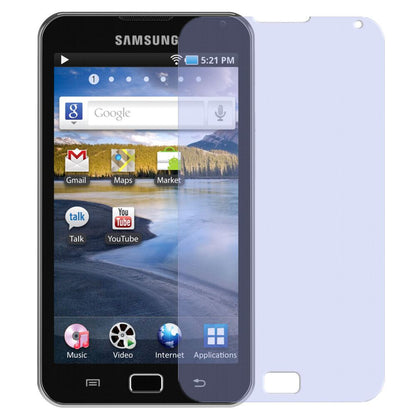 Galaxy S WiFi 5.0Samsung mit aufgebrachter dipos Displayschutzfolie, die lästige Fingerabdrücke minimiert