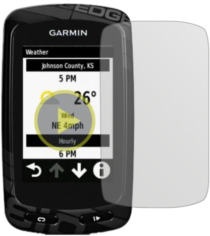 GarminEdge Touring Plus mit aufgebrachter dipos Displayschutzfolie, die lästige Fingerabdrücke minimiert
