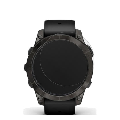 GarminFenix 7 Pro 51mm mit aufgebrachter dipos Displayschutzfolie, die lästige Fingerabdrücke minimiert