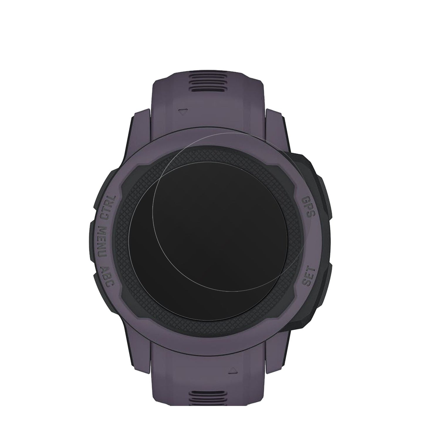 GarminInstinct 2S (40mm) mit aufgebrachter dipos Displayschutzfolie, die lästige Fingerabdrücke minimiert