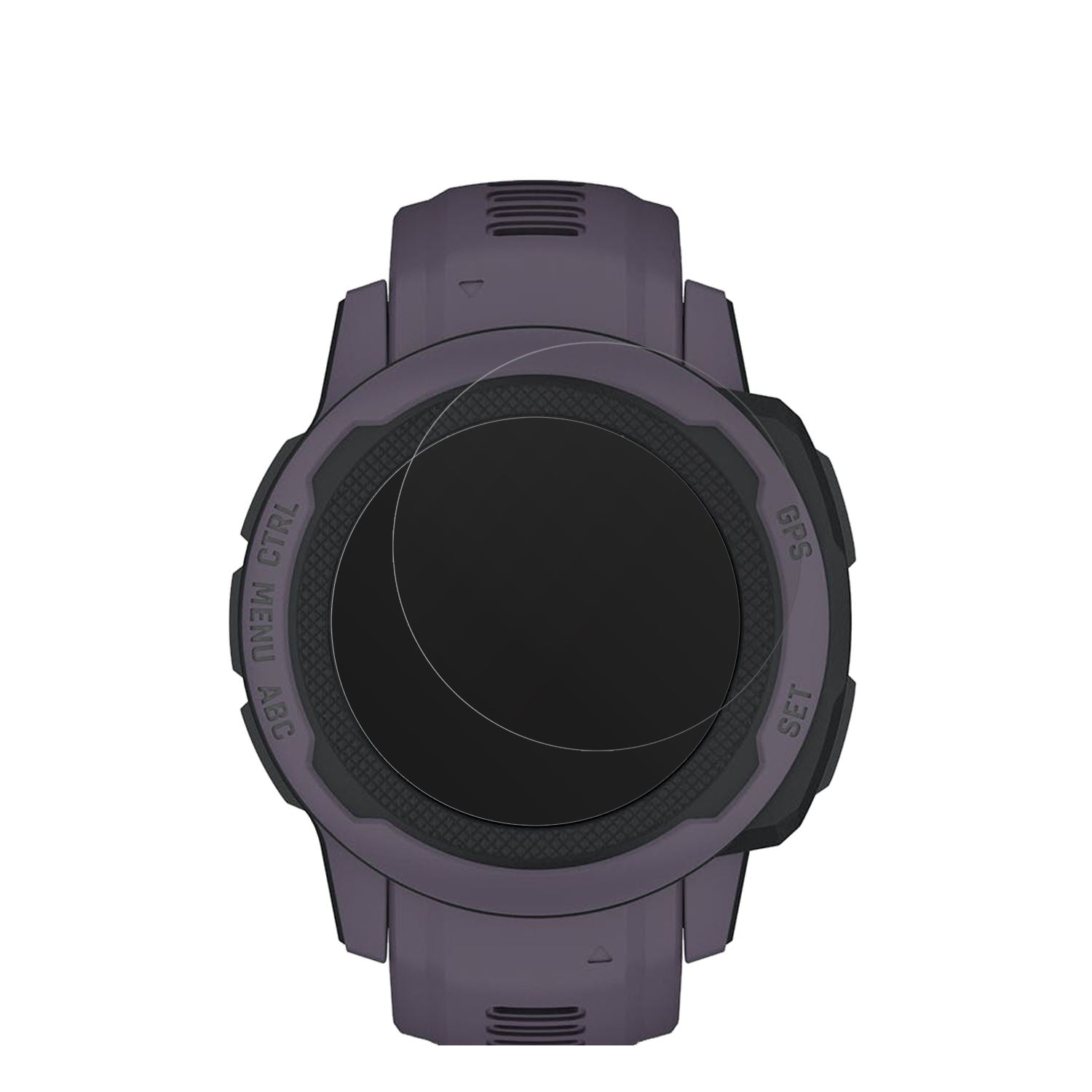 GarminInstinct 2S (40mm) mit aufgebrachter dipos Displayschutzfolie, die lästige Fingerabdrücke minimiert