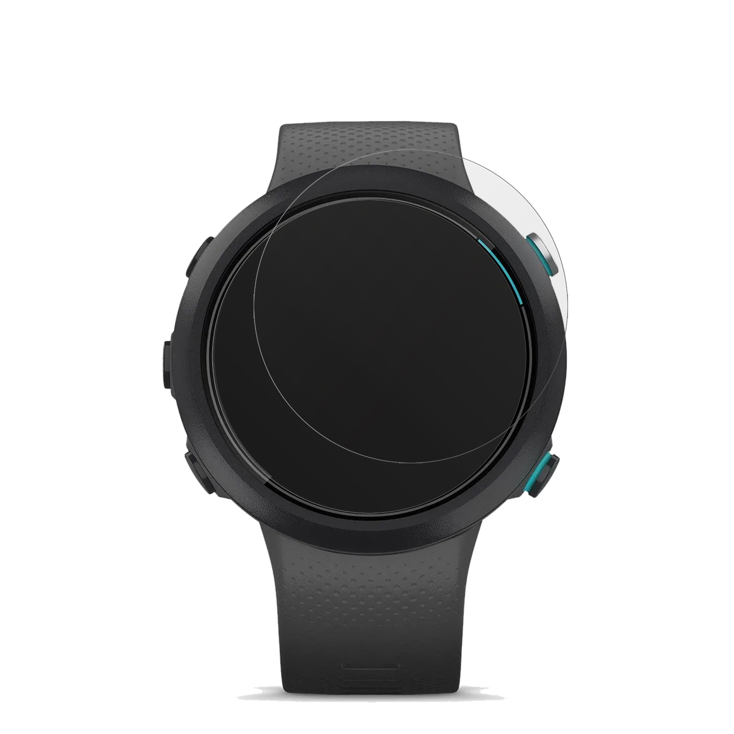 GarminSwim 2 mit aufgebrachter dipos Displayschutzfolie, die lästige Fingerabdrücke minimiert