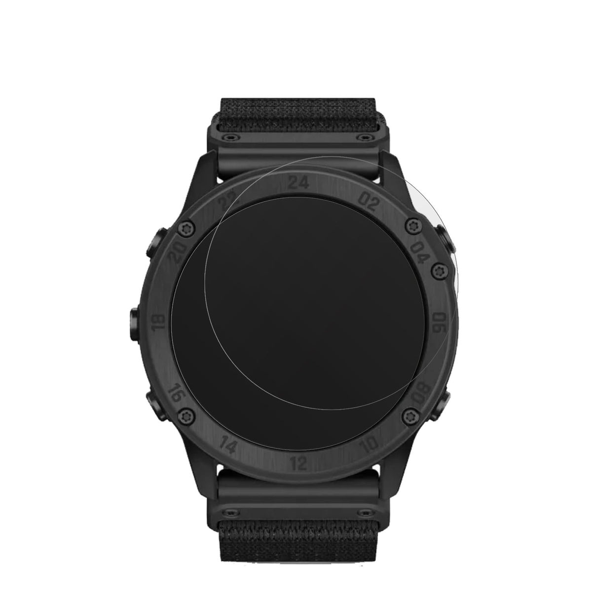 GarminTactix Delta Solar Ballistic mit aufgebrachter dipos Displayschutzfolie, die lästige Fingerabdrücke minimiert
