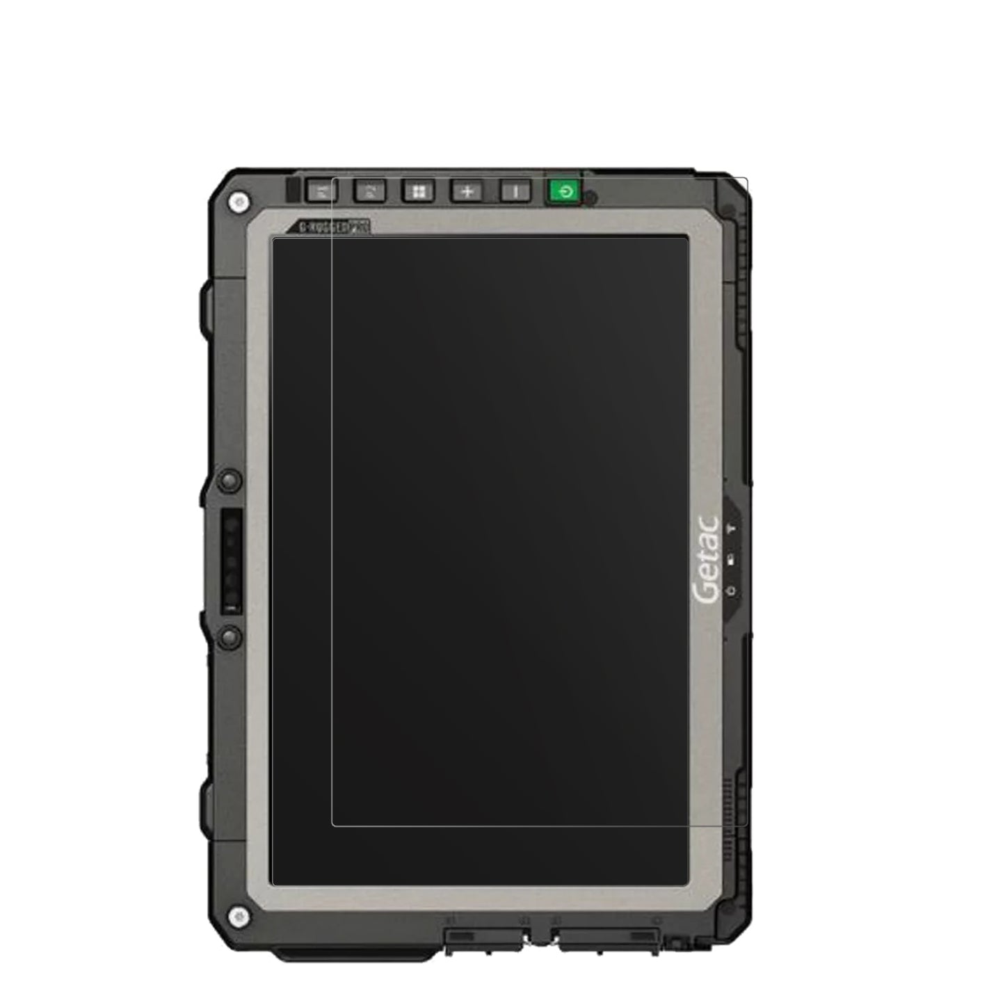 GetacUX10 G3 mit aufgebrachter dipos Displayschutzfolie, die lästige Fingerabdrücke minimiert