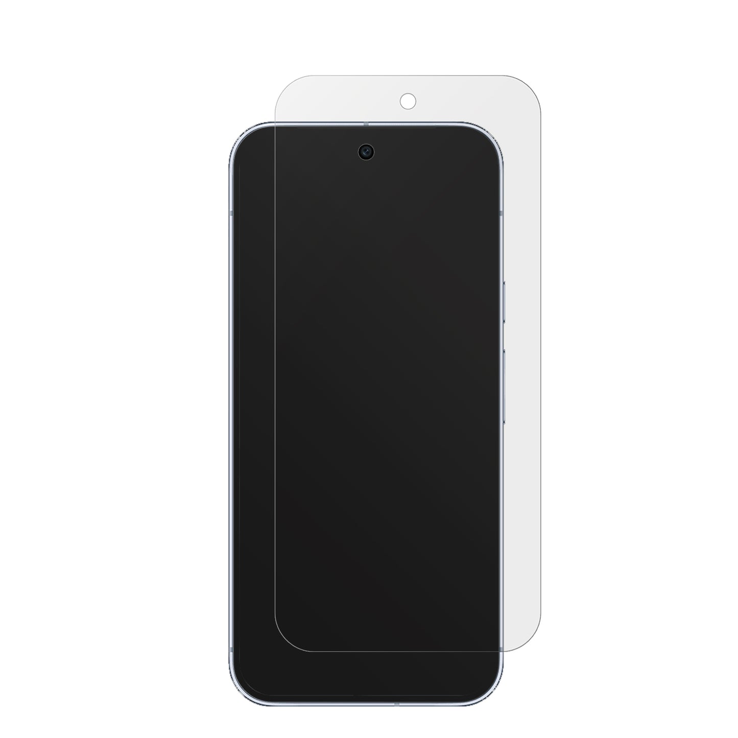 GooglePixel 10 Pro XL mit aufgebrachter dipos Displayschutzfolie, die lästige Fingerabdrücke minimiert