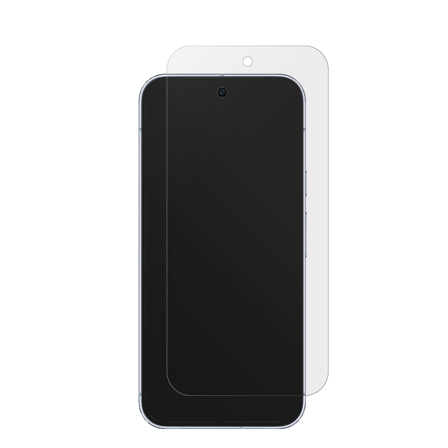 GooglePixel 10 Pro XL mit aufgebrachter dipos Displayschutzfolie, die lästige Fingerabdrücke minimiert