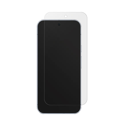 GooglePixel 10 Pro XL mit aufgebrachter dipos Displayschutzfolie, die lästige Fingerabdrücke minimiert