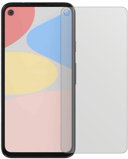 GooglePixel 4a mit aufgebrachter dipos Displayschutzfolie, die lästige Fingerabdrücke minimiert