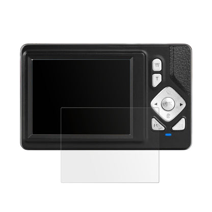HERBYDCD-W8 Digitalkamera mit aufgebrachter dipos Displayschutzfolie, die lästige Fingerabdrücke minimiert