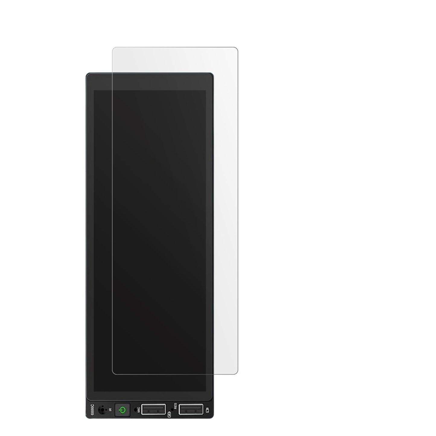 HikityCarplay 6.86 Zoll mit aufgebrachter dipos Displayschutzfolie, die lästige Fingerabdrücke minimiert