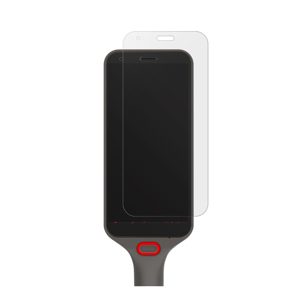 HoneywellCS32 mit aufgebrachter dipos Displayschutzfolie, die lästige Fingerabdrücke minimiert