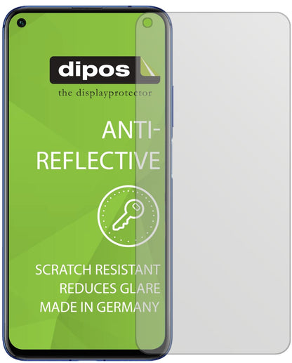 Honor20S mit aufgebrachter dipos Displayschutzfolie, die lästige Fingerabdrücke minimiert