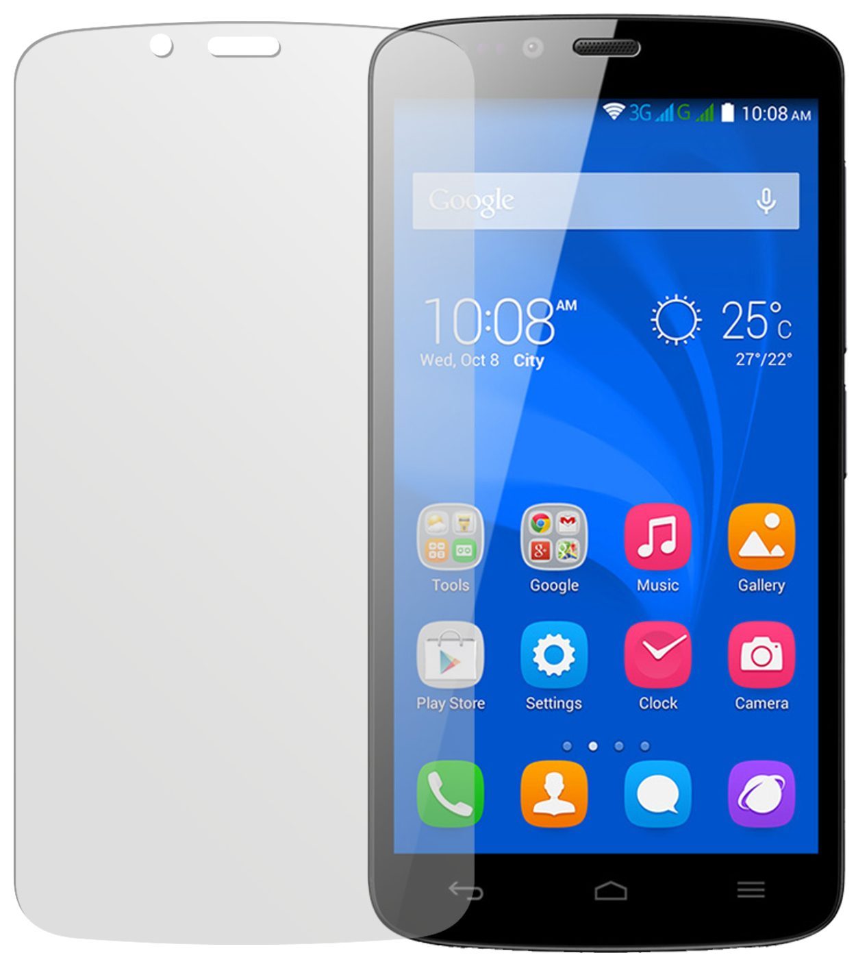 Honor HollyHuawei mit aufgebrachter dipos Displayschutzfolie, die lästige Fingerabdrücke minimiert