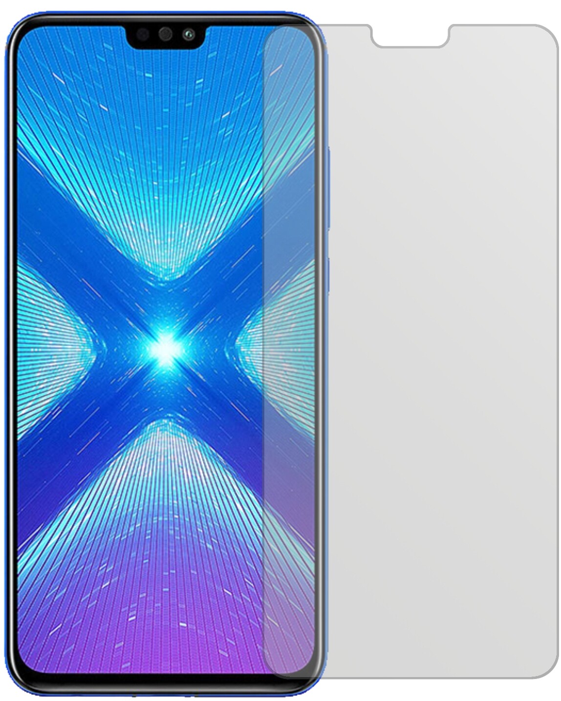 HonorView 10 Lite mit aufgebrachter dipos Displayschutzfolie, die lästige Fingerabdrücke minimiert
