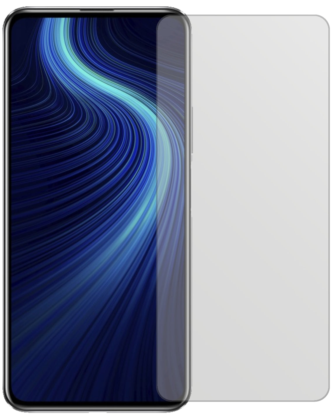 HonorX10 5G mit aufgebrachter dipos Displayschutzfolie, die lästige Fingerabdrücke minimiert