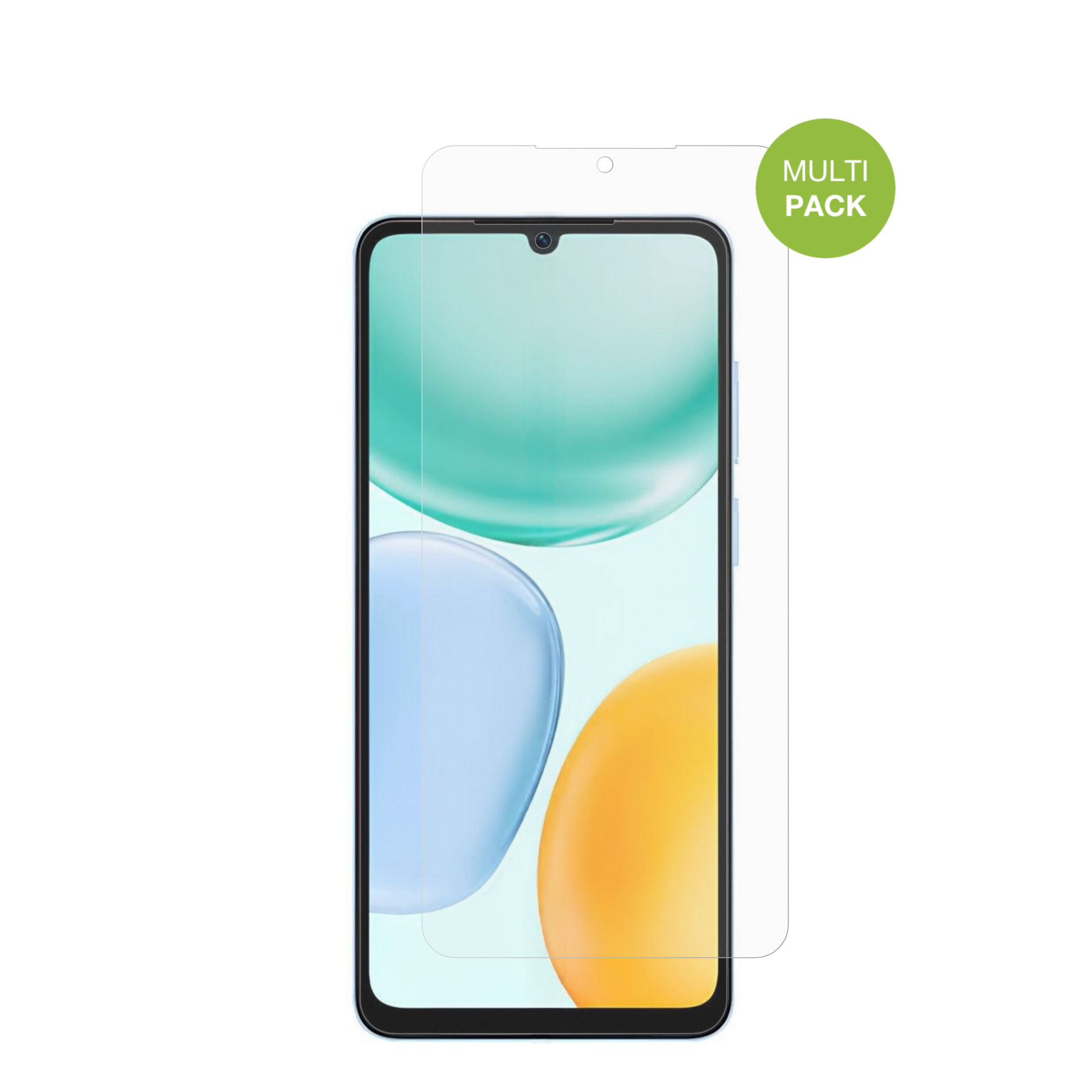 HonorX5d Plus mit aufgebrachter dipos Displayschutzfolie, die lästige Fingerabdrücke minimiert