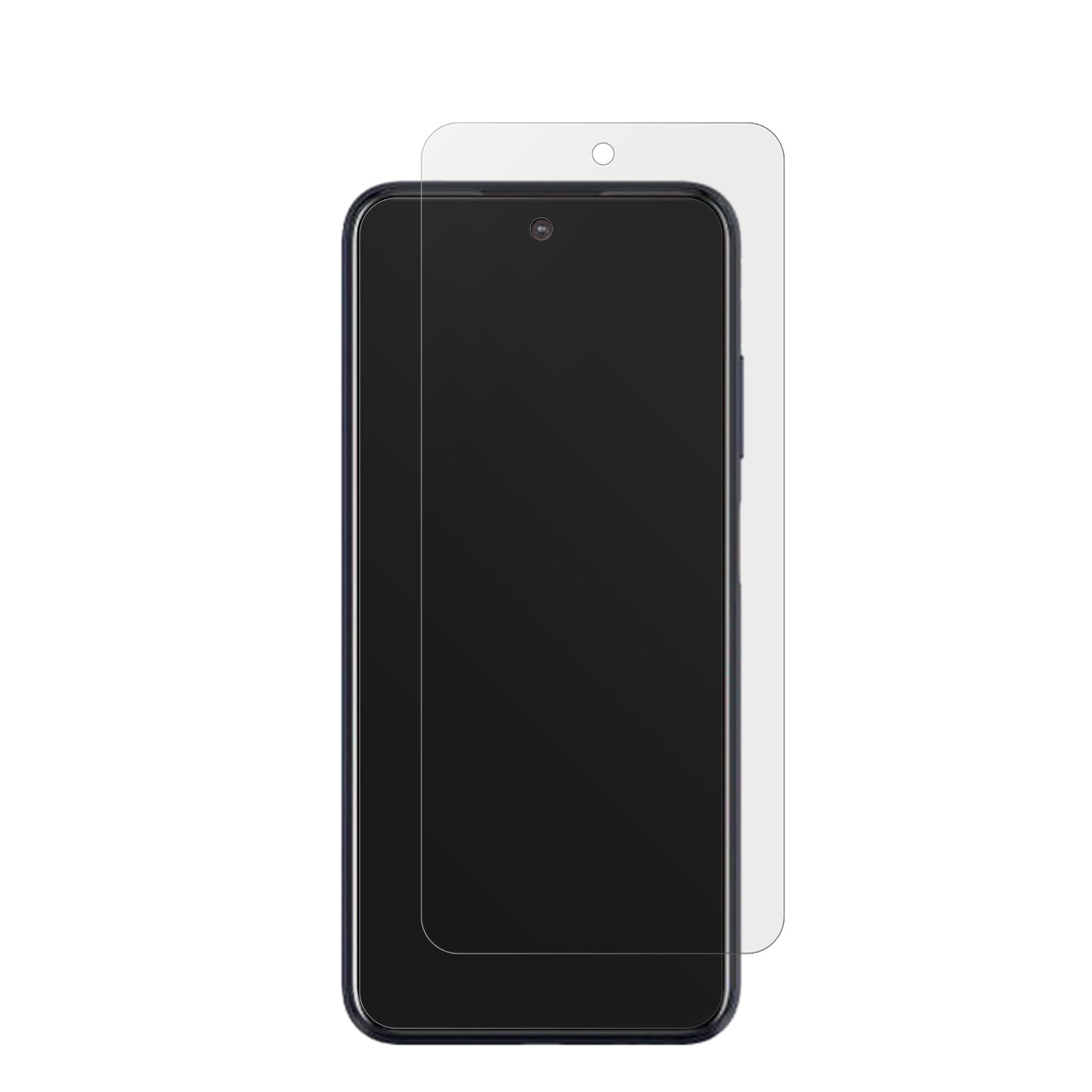 HTCDesire 21 Pro mit aufgebrachter dipos Displayschutzfolie, die lästige Fingerabdrücke minimiert