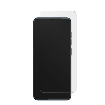 HTCWildfire E5 mit aufgebrachter dipos Displayschutzfolie, die lästige Fingerabdrücke minimiert