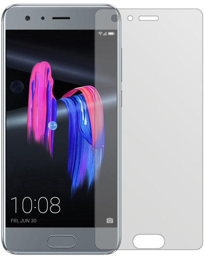 HuaweiHonor 9 mit aufgebrachter dipos Displayschutzfolie, die lästige Fingerabdrücke minimiert