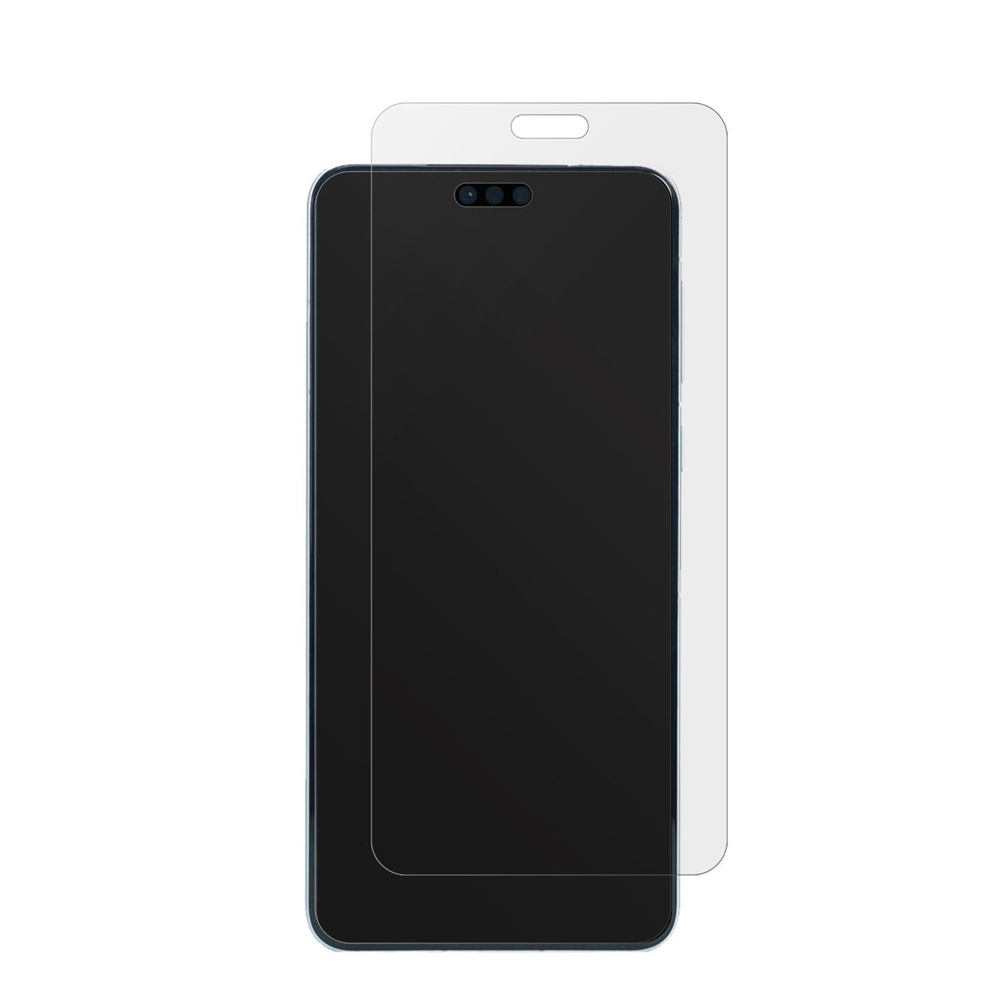 HuaweiMate 60 Pro mit aufgebrachter dipos Displayschutzfolie, die lästige Fingerabdrücke minimiert