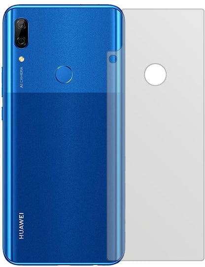 HuaweiP Smart Z (2019) Rückseite mit aufgebrachter dipos Displayschutzfolie, die lästige Fingerabdrücke minimiert