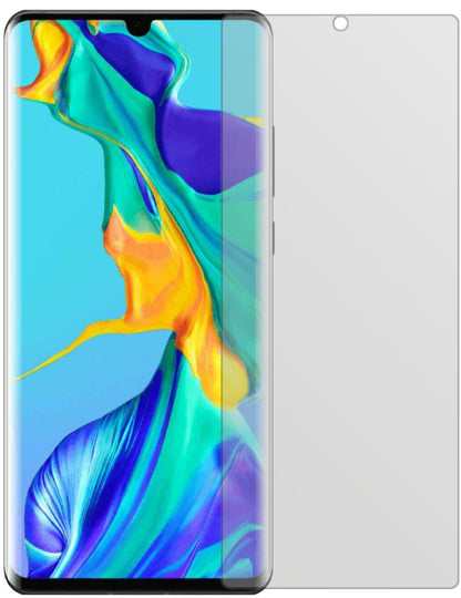 HuaweiP30 Pro New Edition mit aufgebrachter dipos Displayschutzfolie, die lästige Fingerabdrücke minimiert