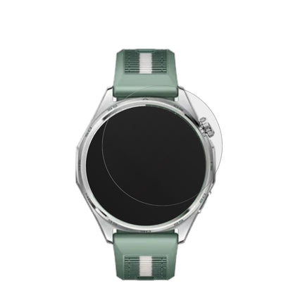 HuaweiWatch GT6 46mm mit aufgebrachter dipos Displayschutzfolie, die lästige Fingerabdrücke minimiert