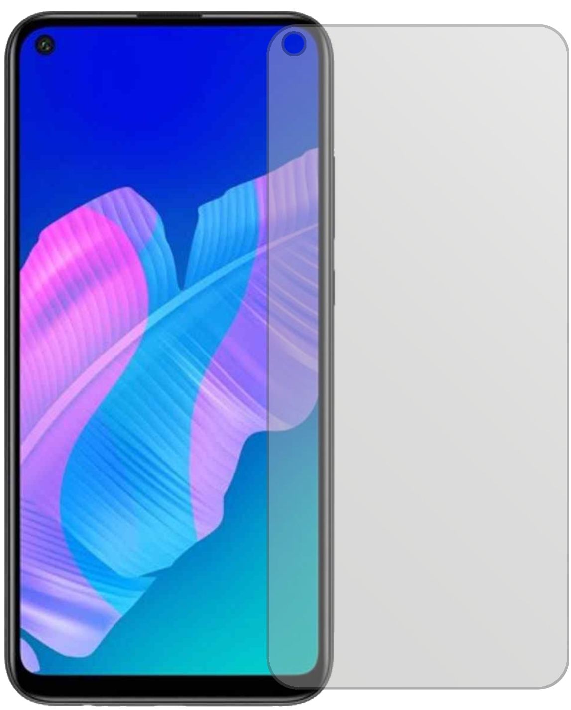 HuaweiY7p mit aufgebrachter dipos Displayschutzfolie, die lästige Fingerabdrücke minimiert