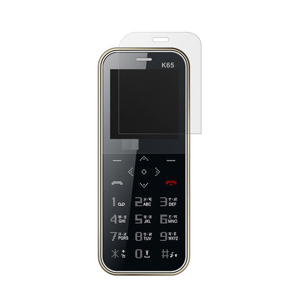 I KallK65 Card mit aufgebrachter dipos Displayschutzfolie, die lästige Fingerabdrücke minimiert