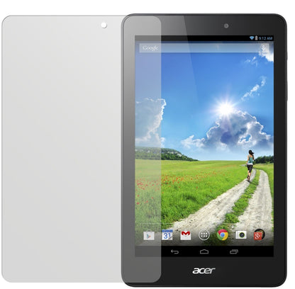 Iconia One 8 B1-810Acer mit aufgebrachter dipos Displayschutzfolie, die lästige Fingerabdrücke minimiert