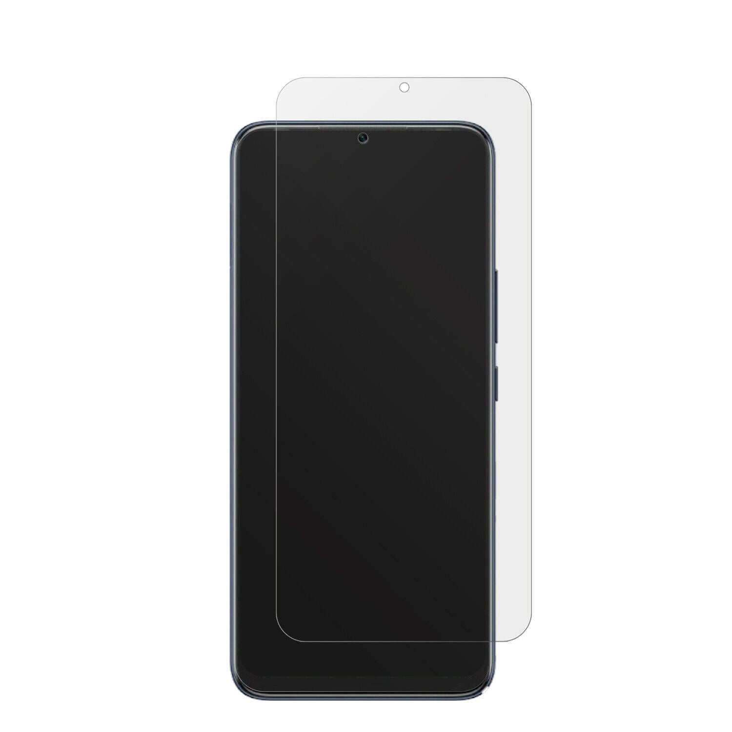 InfinixHot 20i mit aufgebrachter dipos Displayschutzfolie, die lästige Fingerabdrücke minimiert
