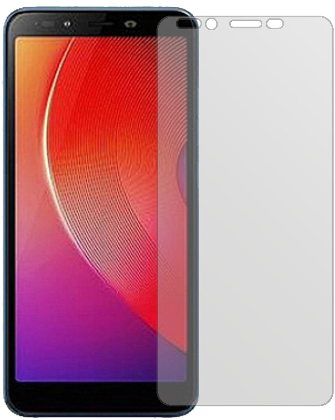 InfinixSmart 2 Pro mit aufgebrachter dipos Displayschutzfolie, die lästige Fingerabdrücke minimiert