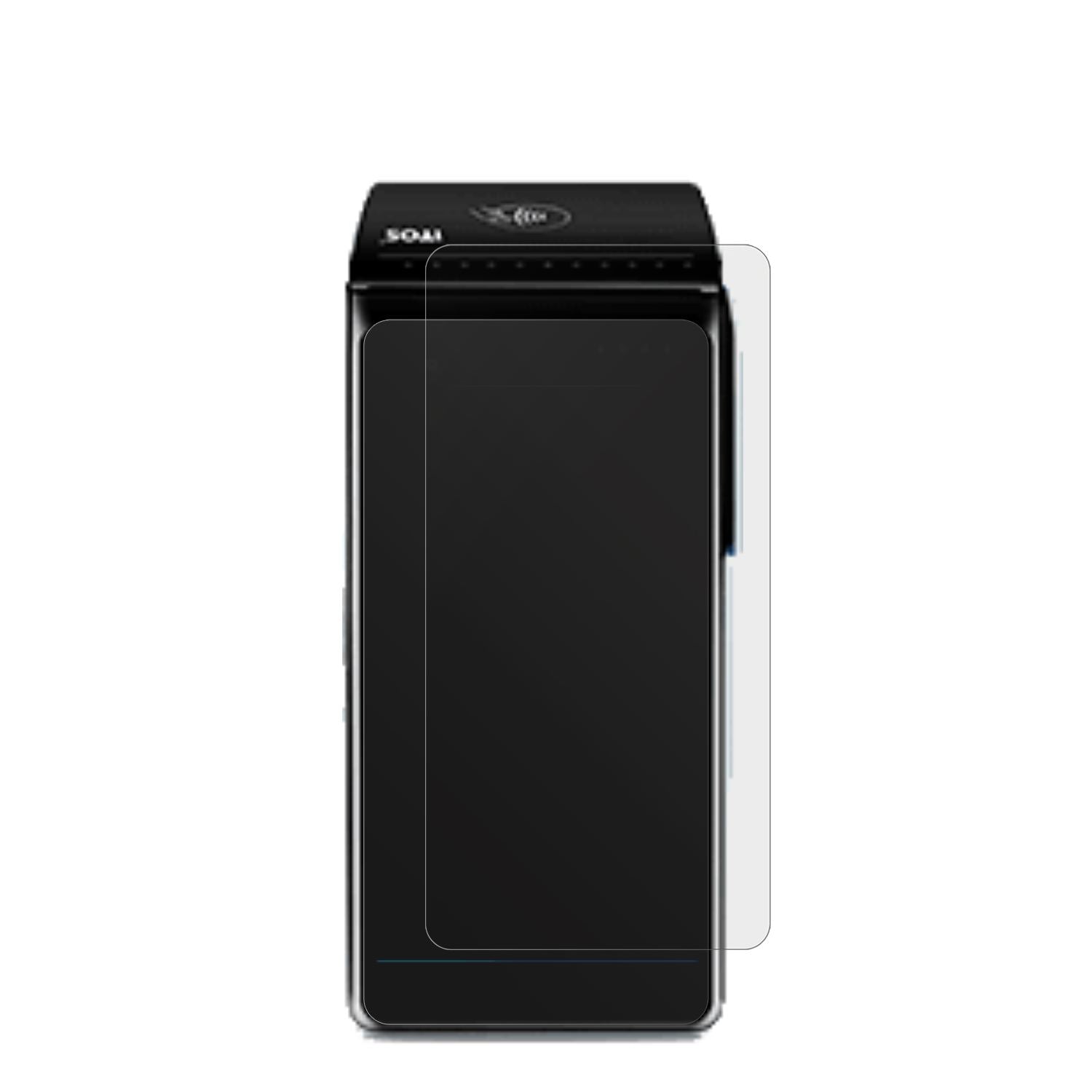 ItosCM5 mit aufgebrachter dipos Displayschutzfolie, die lästige Fingerabdrücke minimiert