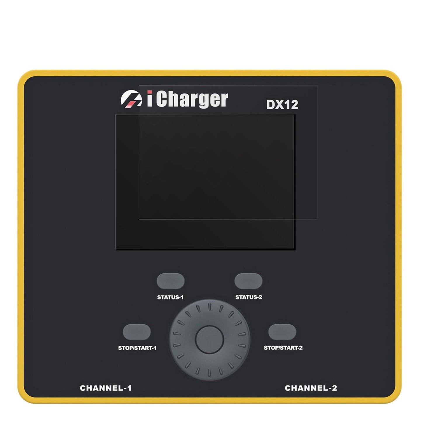JunsiiCharger DX12 mit aufgebrachter dipos Displayschutzfolie, die lästige Fingerabdrücke minimiert
