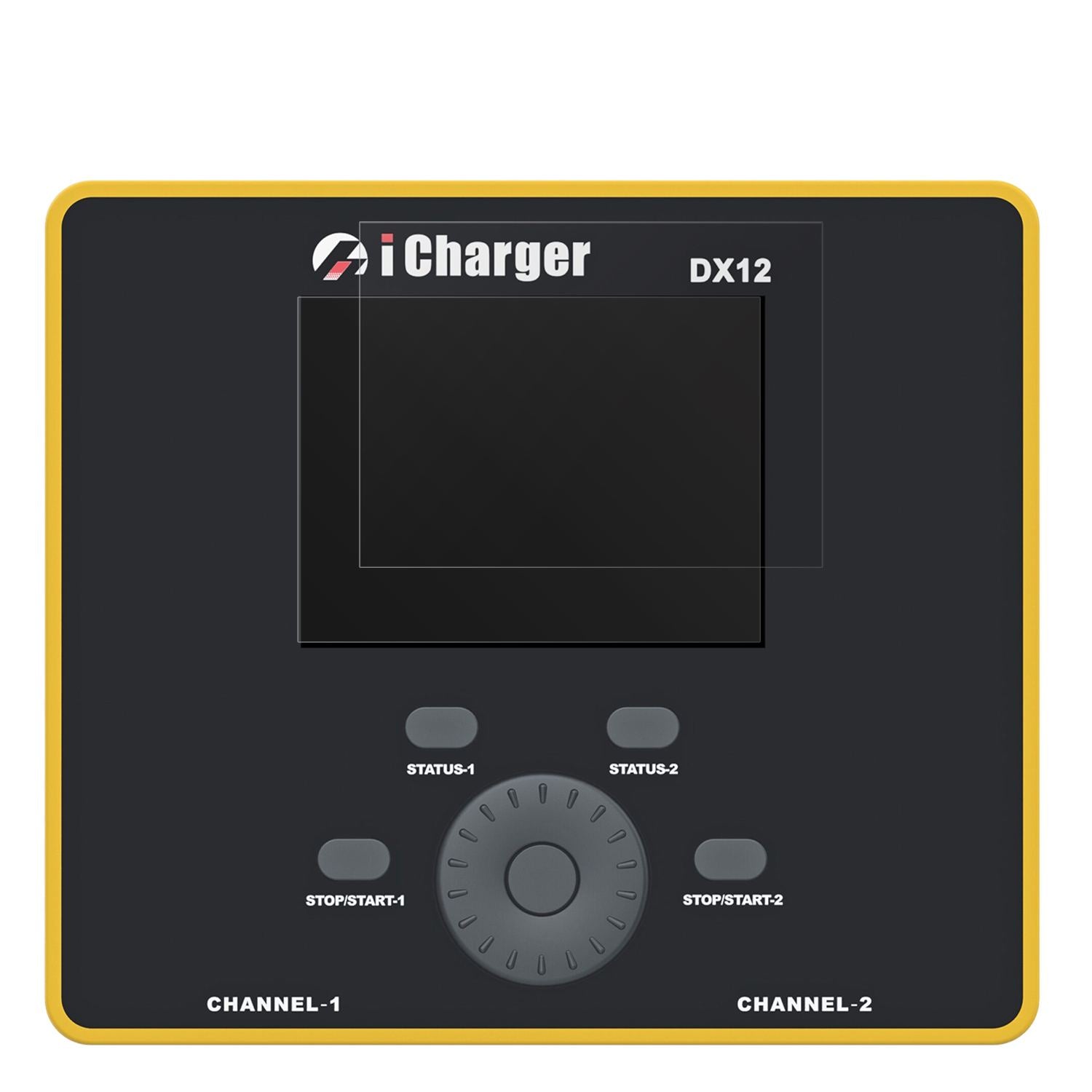 JunsiiCharger DX12 mit aufgebrachter dipos Displayschutzfolie, die lästige Fingerabdrücke minimiert