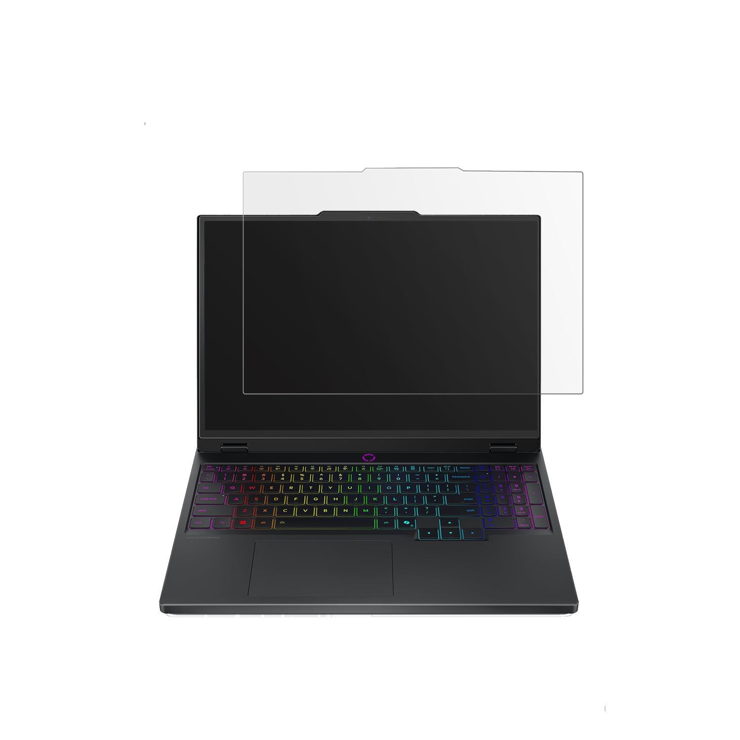 LenovoLegion 5 15IRX10 mit aufgebrachter dipos Displayschutzfolie, die lästige Fingerabdrücke minimiert