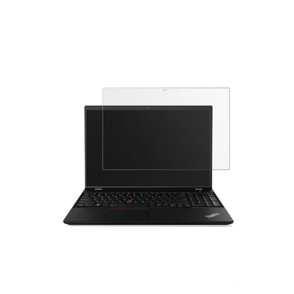LenovoThinkpad T15 mit aufgebrachter dipos Displayschutzfolie, die lästige Fingerabdrücke minimiert