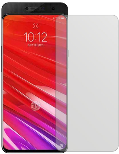 LenovoZ5 Pro mit aufgebrachter dipos Displayschutzfolie, die lästige Fingerabdrücke minimiert