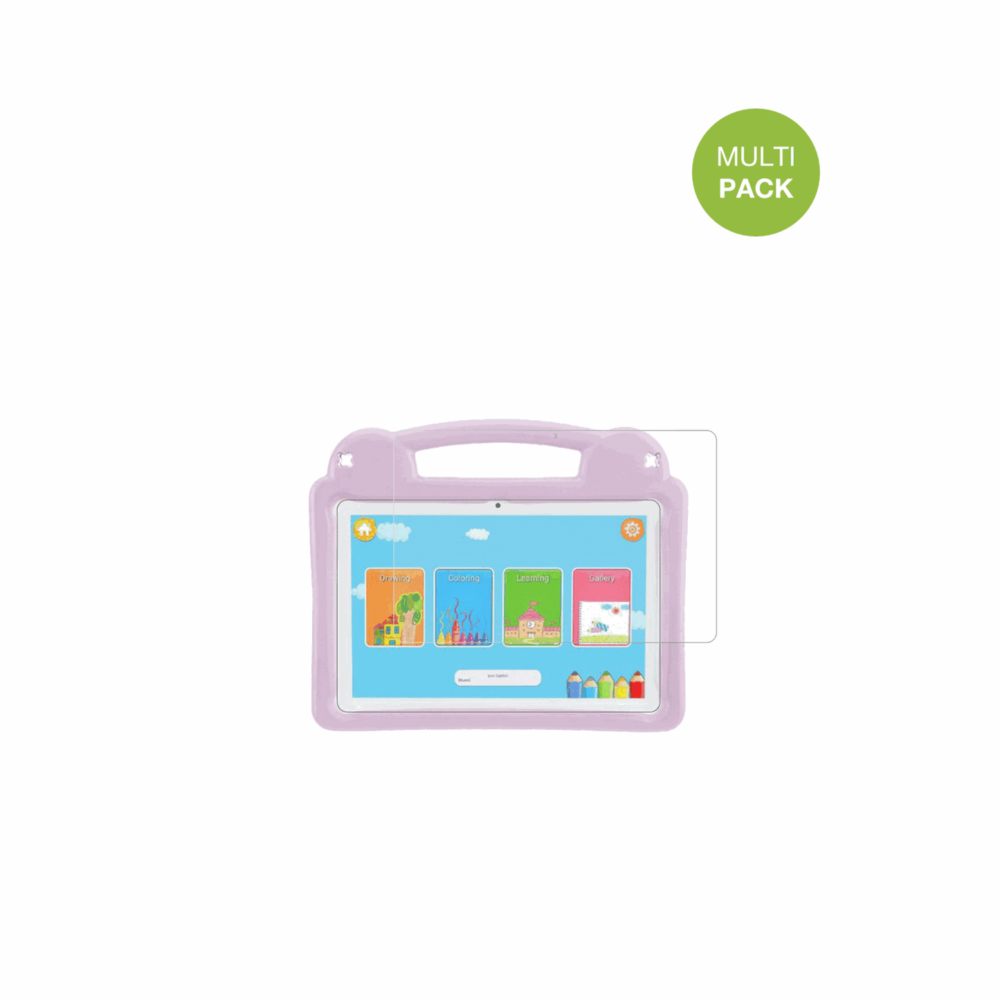 LETGOSPTKids Tablet 10.1 mit aufgebrachter dipos Displayschutzfolie, die lästige Fingerabdrücke minimiert