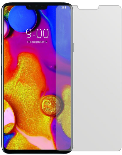 LGV40 ThinQ mit aufgebrachter dipos Displayschutzfolie, die lästige Fingerabdrücke minimiert