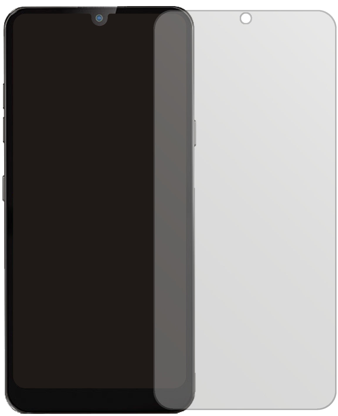 LGXpress Plus 3 mit aufgebrachter dipos Displayschutzfolie, die lästige Fingerabdrücke minimiert