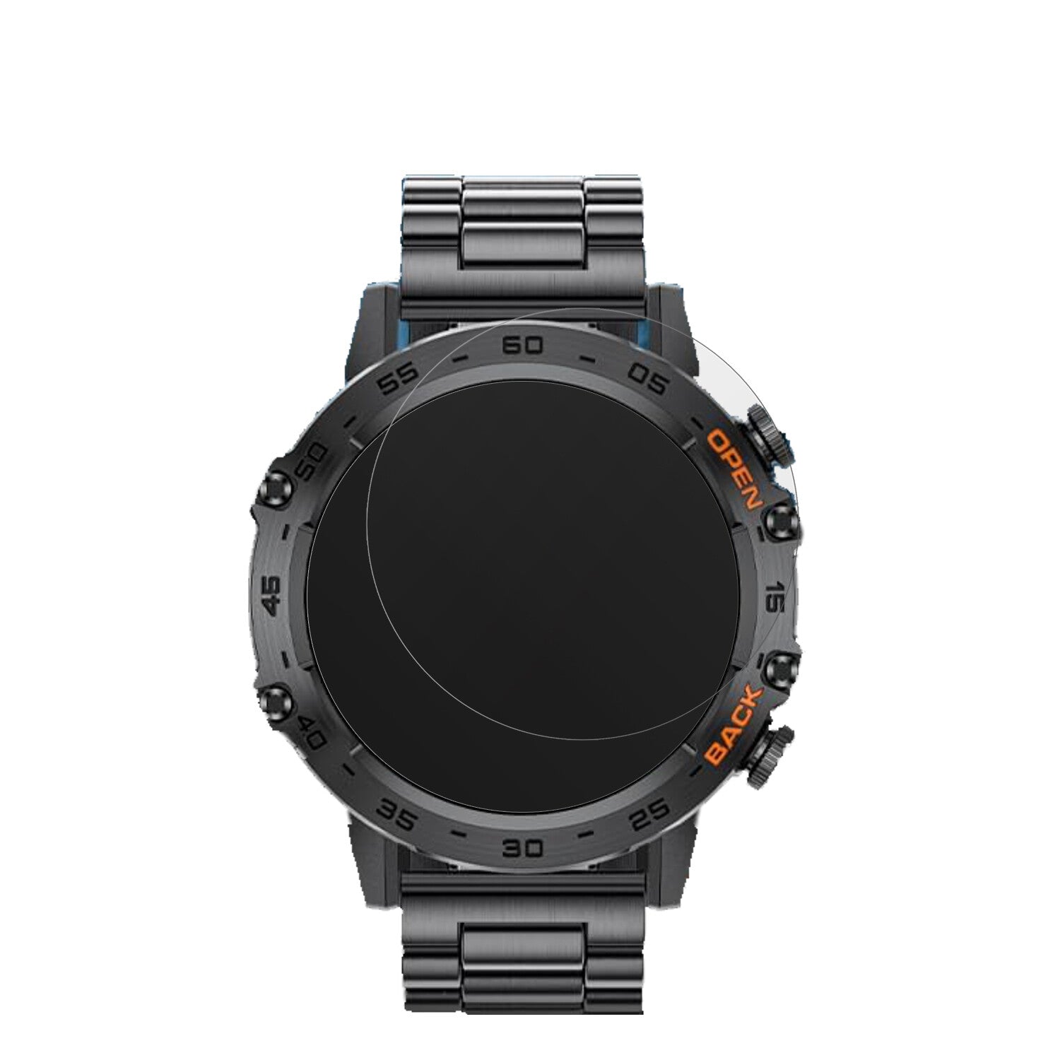 LIGEBW1846 1.39 Zoll Smartwatch mit aufgebrachter dipos Displayschutzfolie, die lästige Fingerabdrücke minimiert
