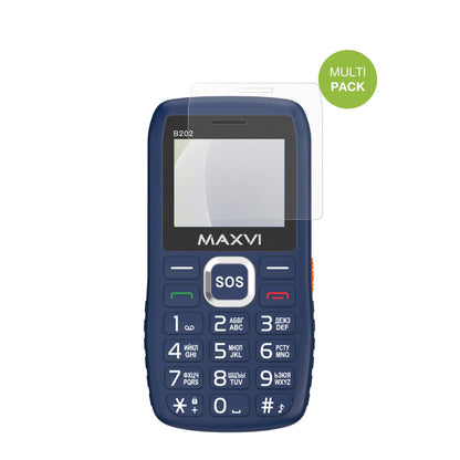 MaxviB202 mit aufgebrachter dipos Displayschutzfolie, die lästige Fingerabdrücke minimiert