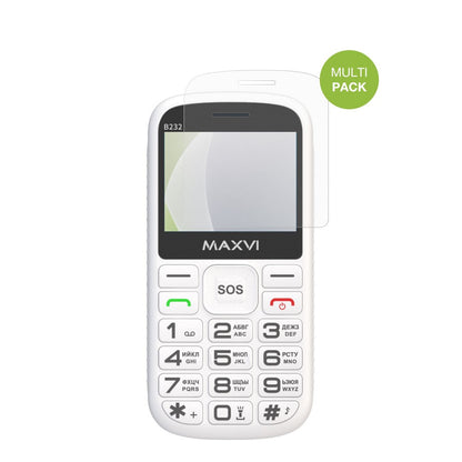 MaxviB232 mit aufgebrachter dipos Displayschutzfolie, die lästige Fingerabdrücke minimiert