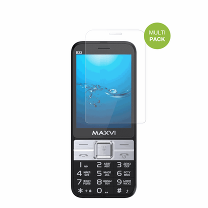 MaxviB33 mit aufgebrachter dipos Displayschutzfolie, die lästige Fingerabdrücke minimiert