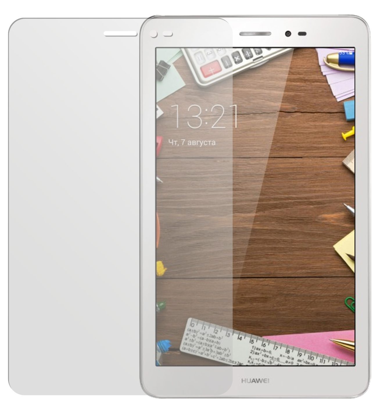 MediaPad T1 8.0 / 8.0 PROHuawei mit aufgebrachter dipos Displayschutzfolie, die lästige Fingerabdrücke minimiert