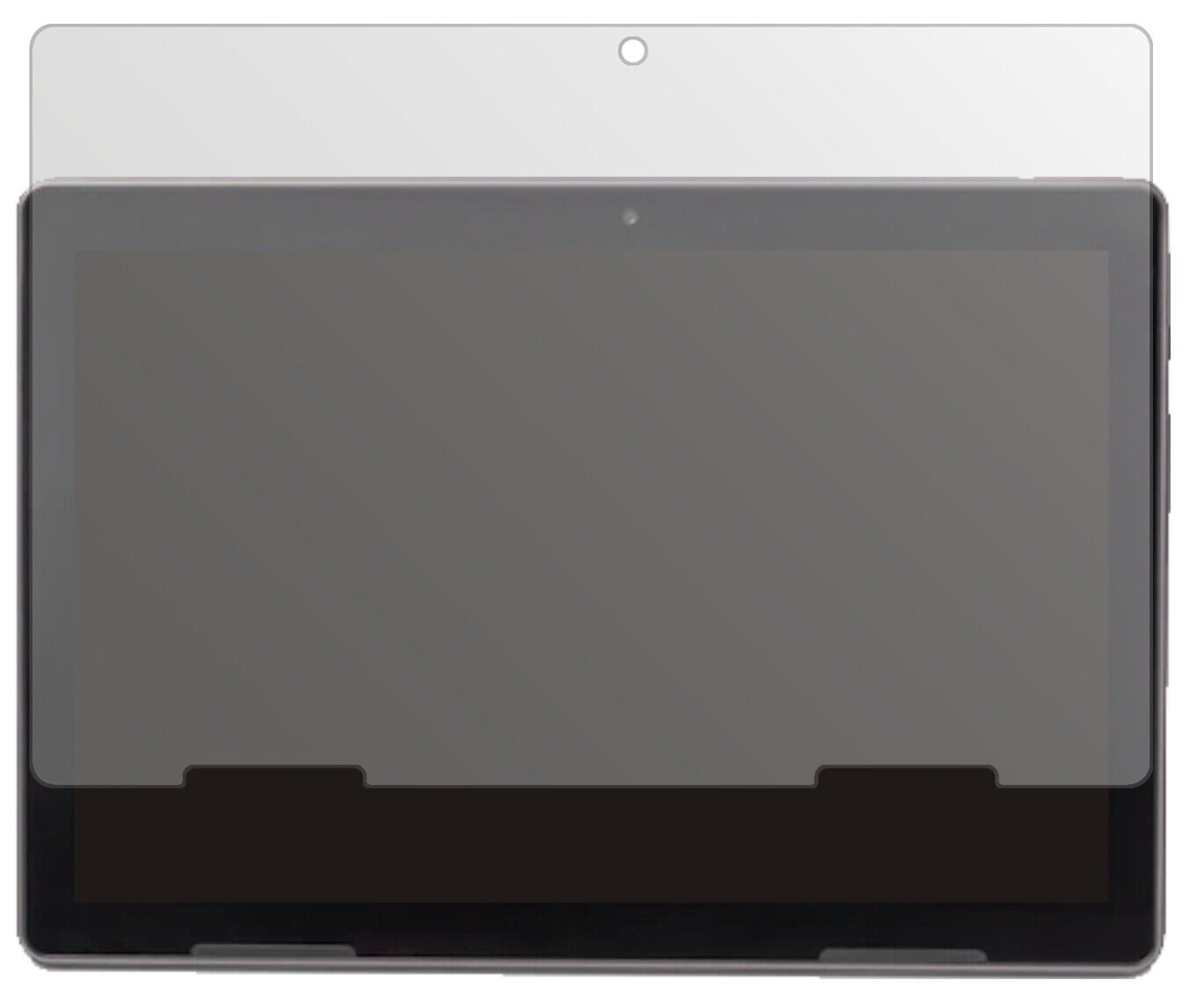 MedionLifeTab Education P10912 mit aufgebrachter dipos Displayschutzfolie, die lästige Fingerabdrücke minimiert