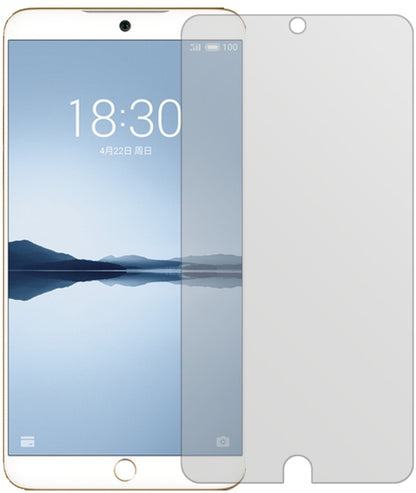 Meizu15 Plus mit aufgebrachter dipos Displayschutzfolie, die lästige Fingerabdrücke minimiert
