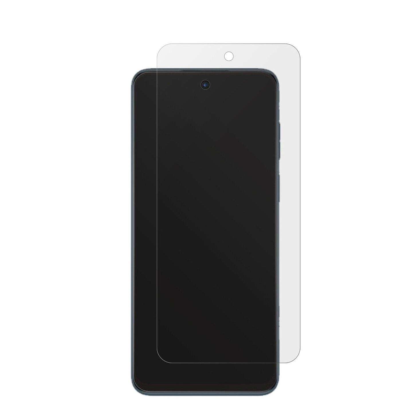 MotorolaMoto G13 mit aufgebrachter dipos Displayschutzfolie, die lästige Fingerabdrücke minimiert