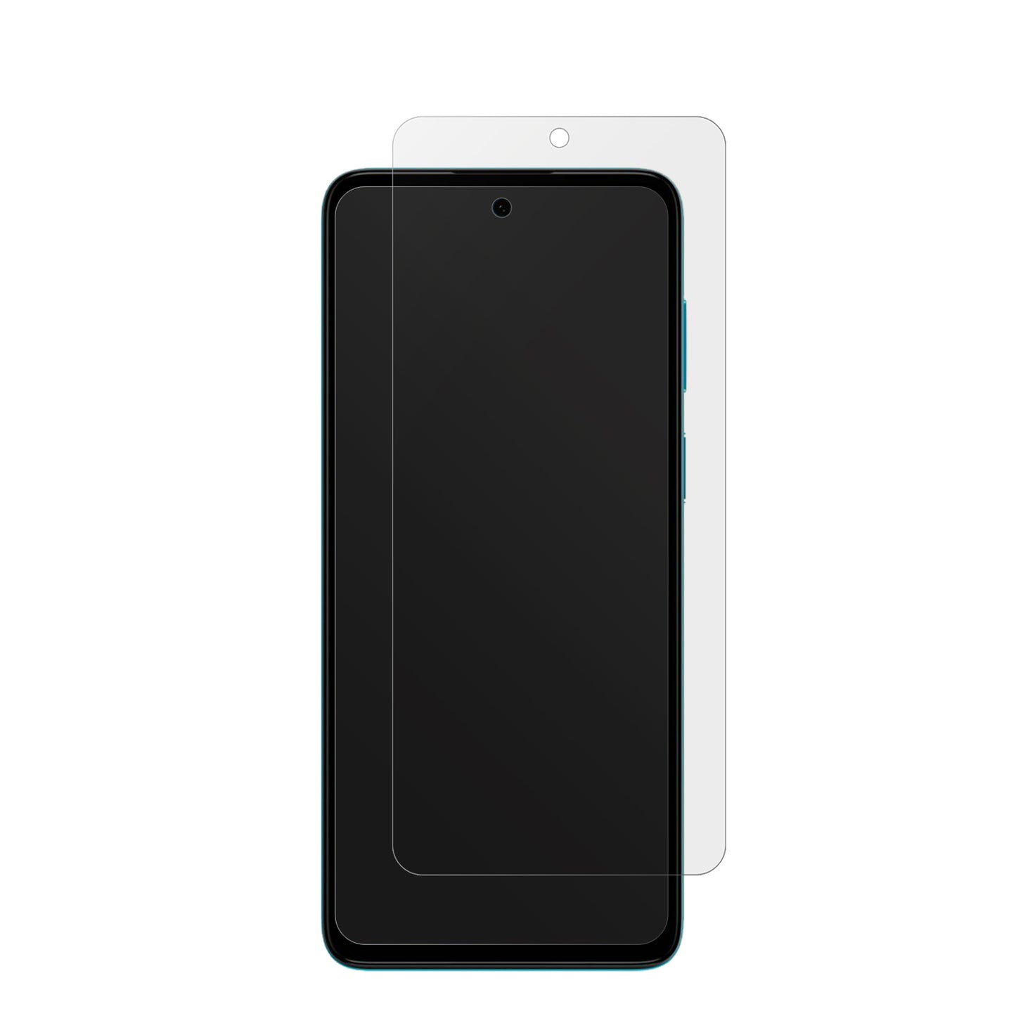 MotorolaMoto G22 mit aufgebrachter dipos Displayschutzfolie, die lästige Fingerabdrücke minimiert
